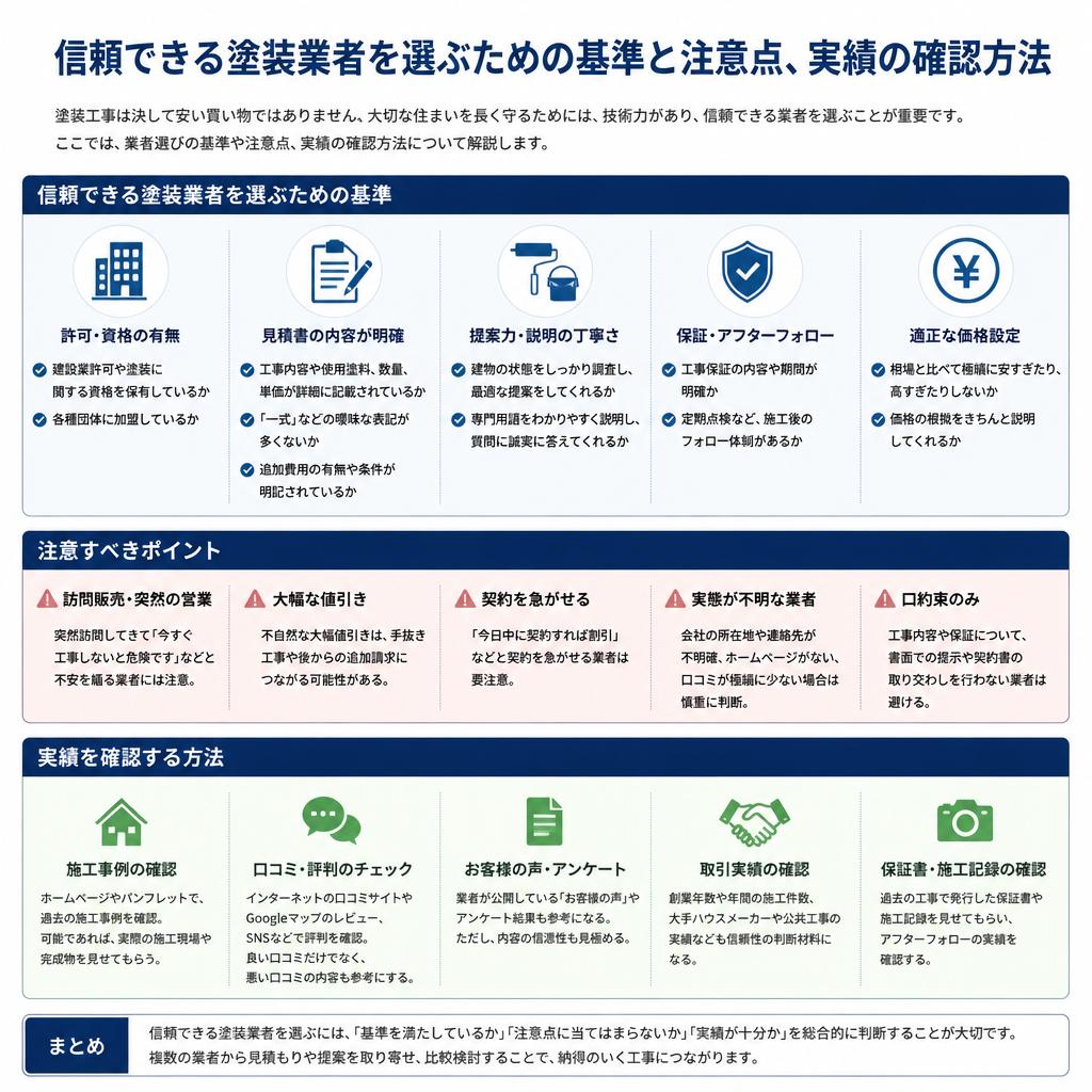 2. 塗装業者選びのポイント