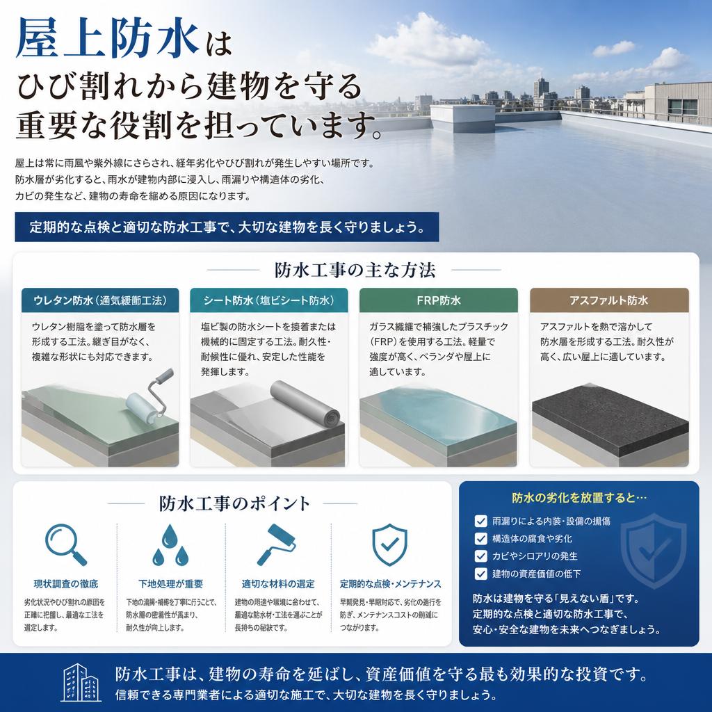 効果的な屋上防水の重要性