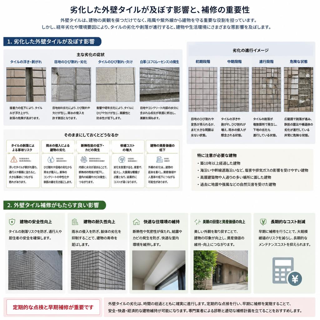 外壁タイル補修の必要性