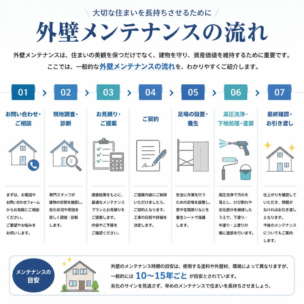 メンテナンスの流れ