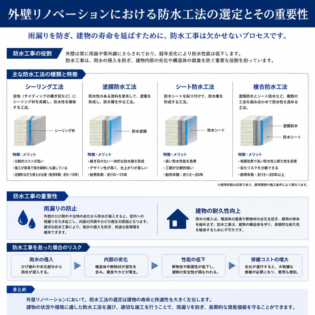 防水工法の重要性