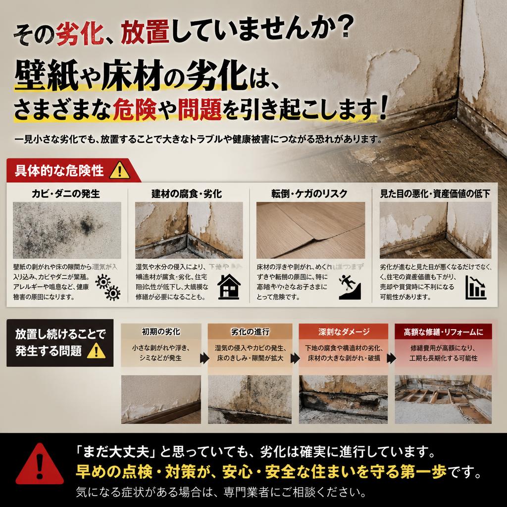 4. 劣化した内装のリスク