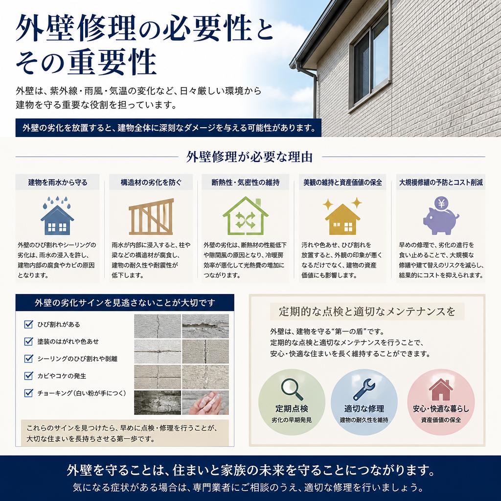 外壁修理の必要性